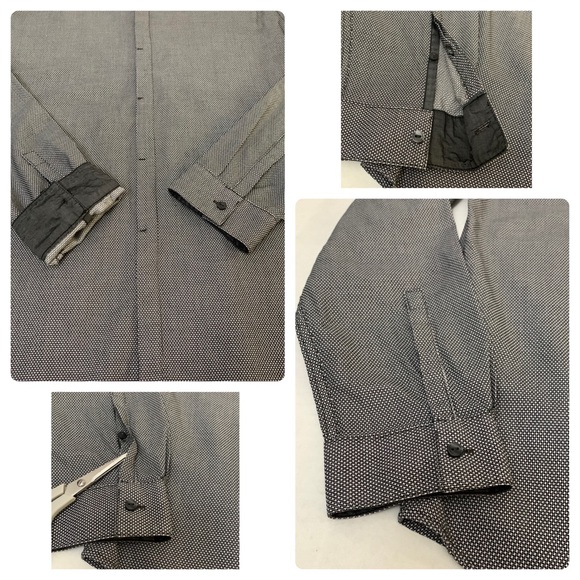 CALVIN KLEIN Color Block, LS  Body Fit, Sz. XL Hide Button Down Shirt/EUC - Picture 9 of 17